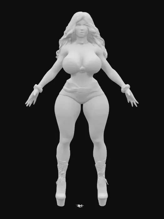 3D model for Empowered Elegance, #SketchTo3D#
