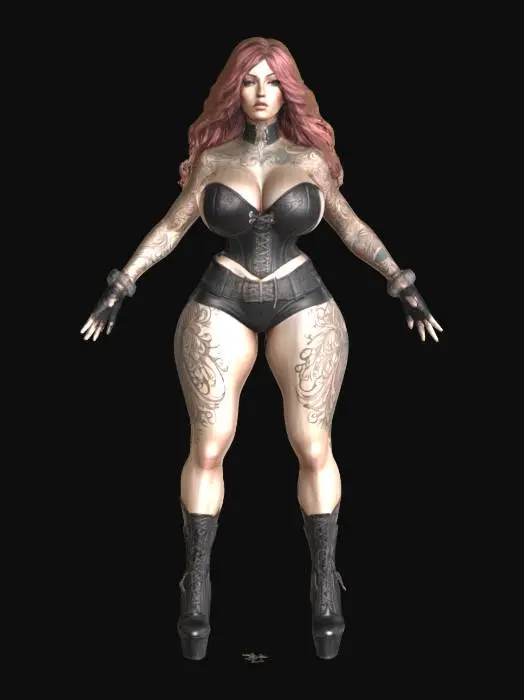 3D model for Empowered Elegance, #SketchTo3D#