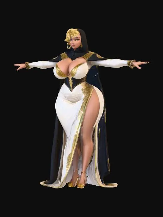 3D model for Elegant Marilyn Monroe, #PBR#