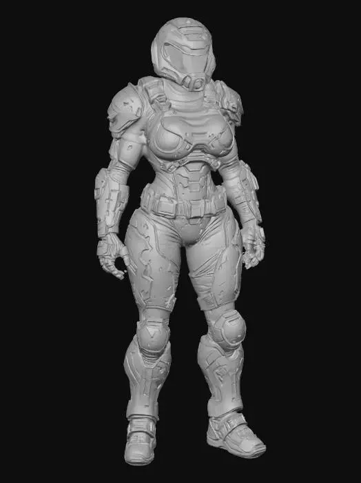 3D model for DoomGirl