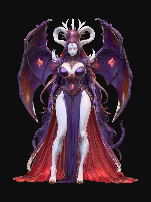 3D model for Bone Demoness Queen, #villain#