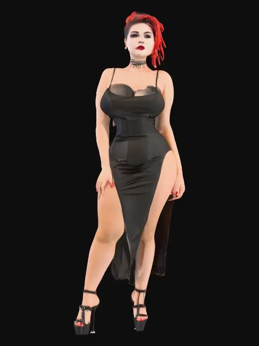 3D model for latex dress 3d model