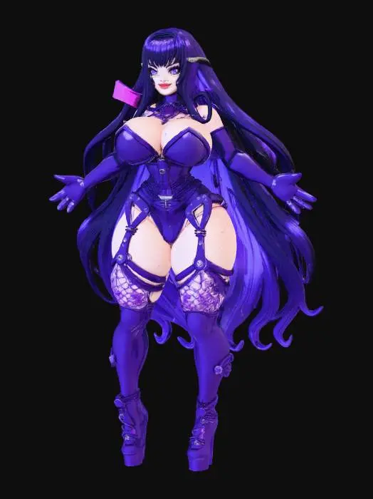 3D model for Purple Latex Succubus