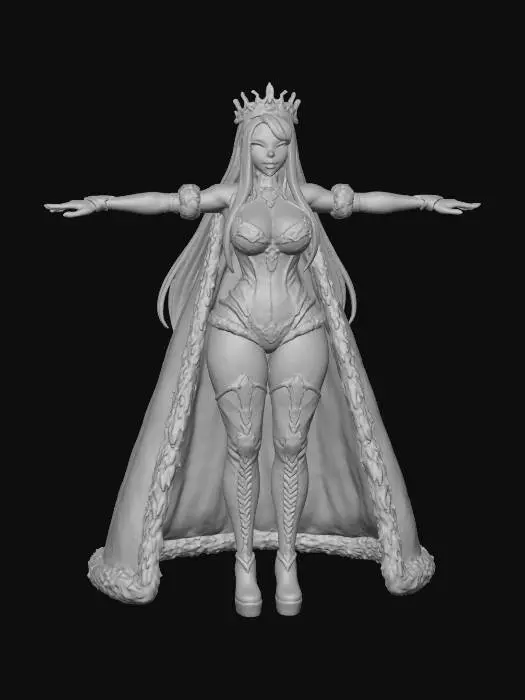 3D model for Enchanted Holiday Queen