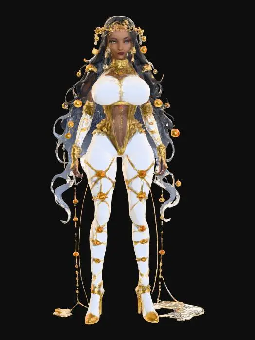 3D model for Arabian Festive White BDSM