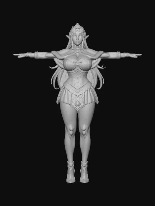 3D model for Queen Zelda Festive