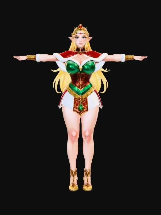 3D model for Queen Zelda Festive