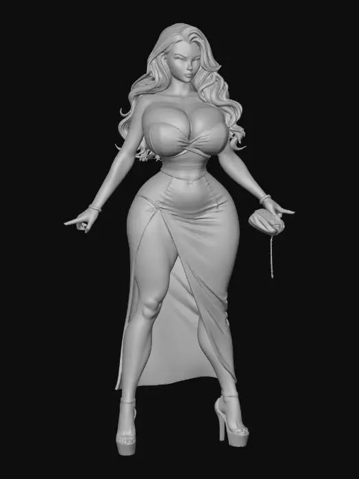 3D model for Glamour in Violet