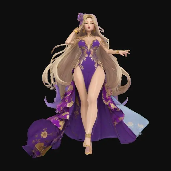 3D model for Radiant Orchid forest Nymph