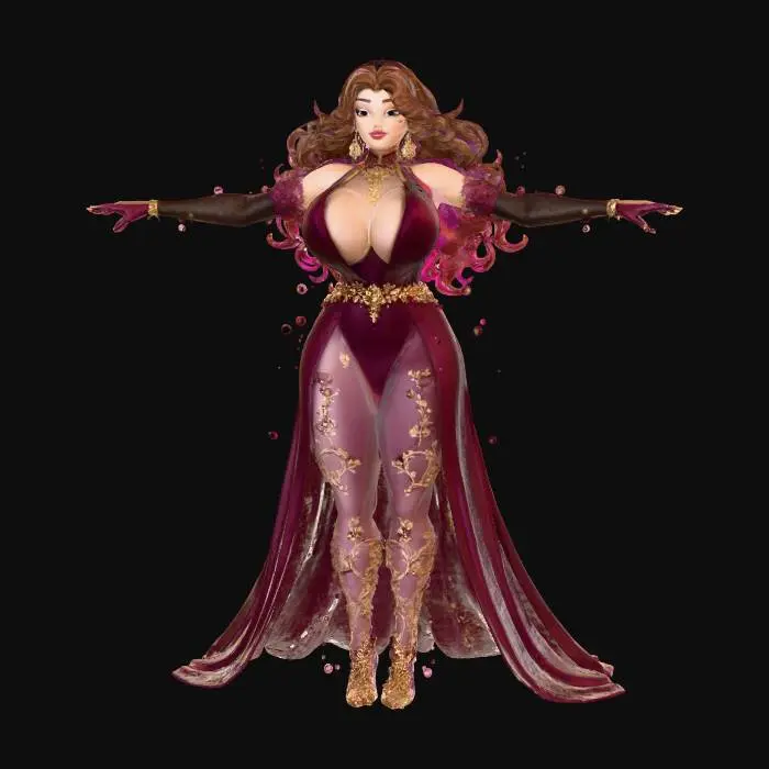 3D model for wine temptress , #food#