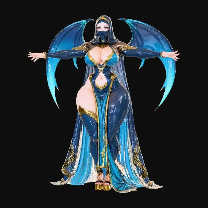 3D model for Dark Djin Enchantress