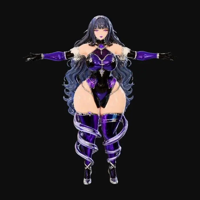 3D model for Mystical Latex Elegance