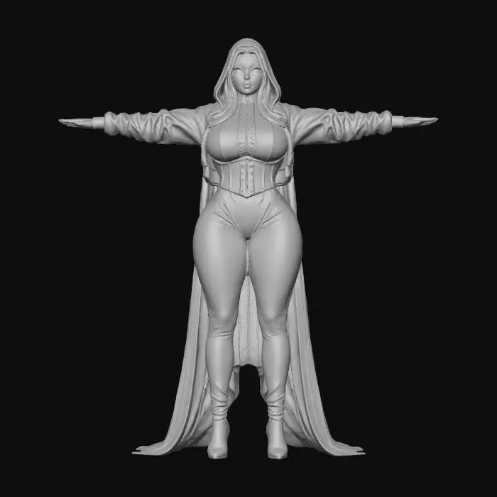 3D model for Scarlet Christmas Hijab Elegance, #Christmas2025#