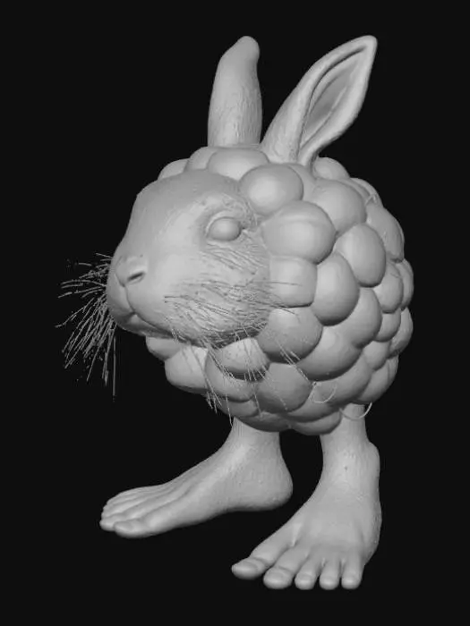 3D model for Raspberry Rabbit (rabitini raspberrini)