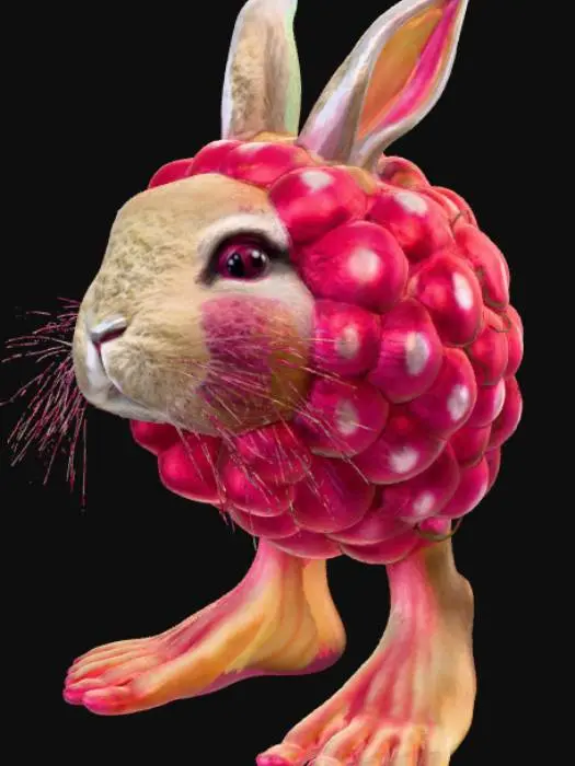 3D model for Raspberry Rabbit (rabitini raspberrini)