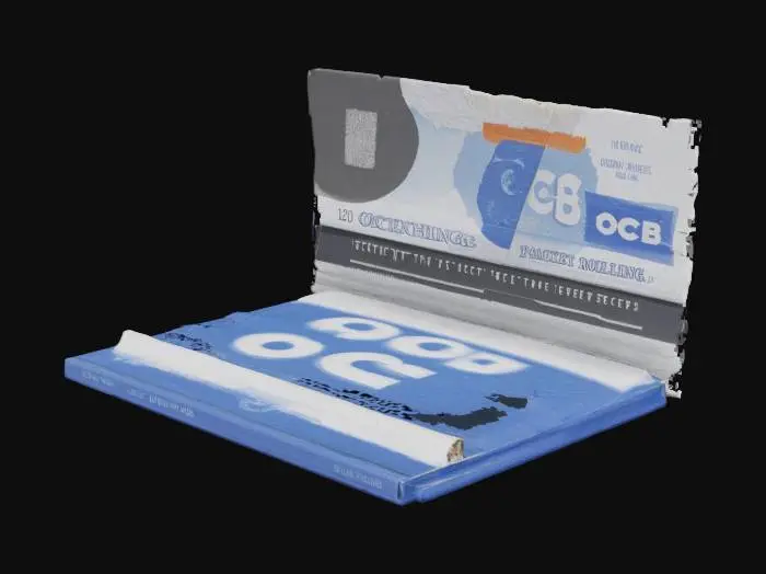 3D model for OCB Rolling Papers pack