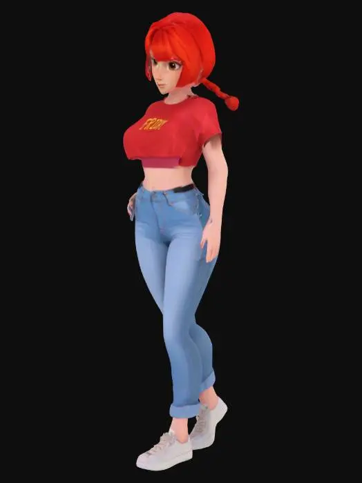 3D model for Anime Style Friday Fashion