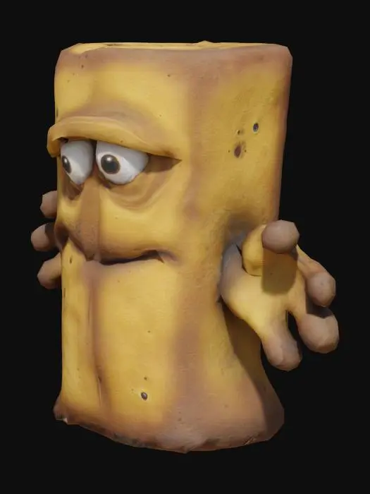 3D model for Confused Toast
