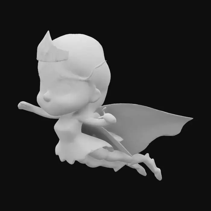 3D model for Superhero Girl