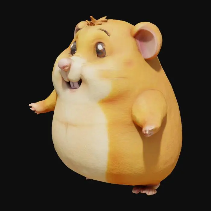 3D model for Smiley Hamster