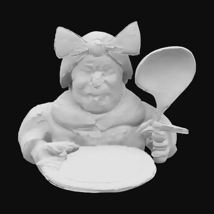 3D model for Hungry Granny with Spoon