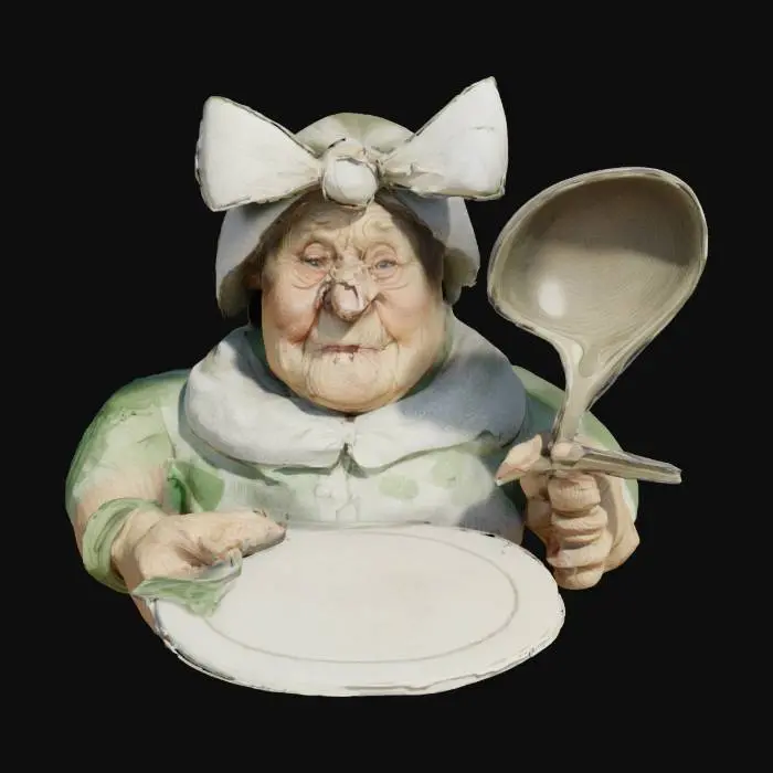 3D model for Hungry Granny with Spoon