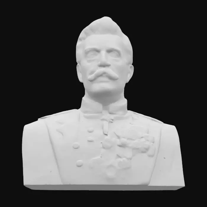 3D model for Stalin in Military Uniform with Medals