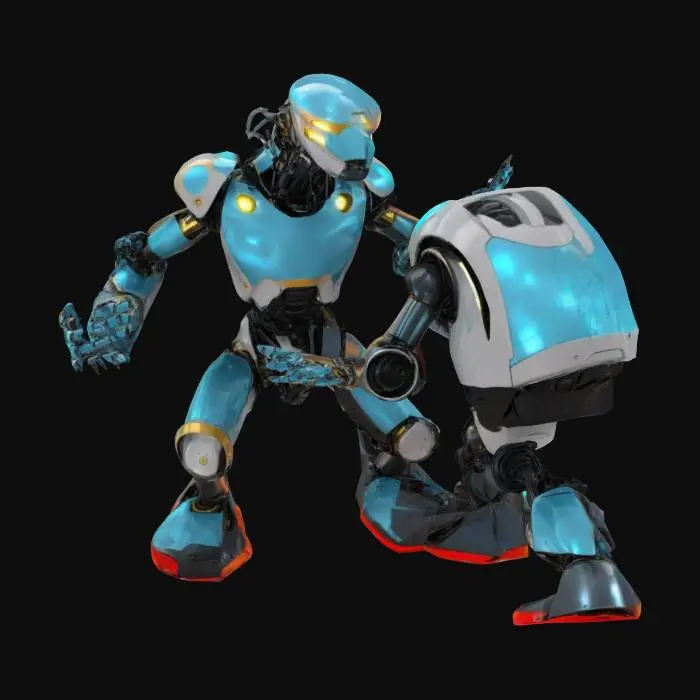 3D model for two Robots in Battle