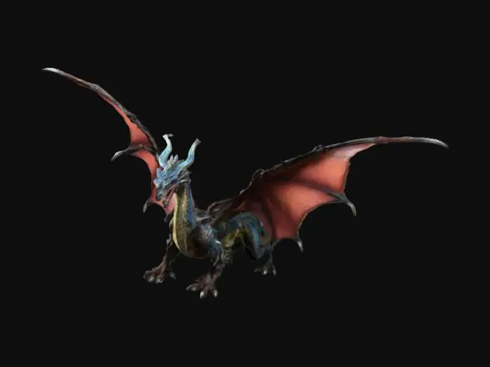 3D model for monster hunter dragon