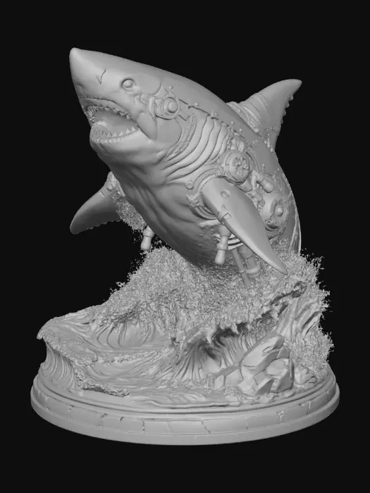 3D model for Clockwork Shark Rising