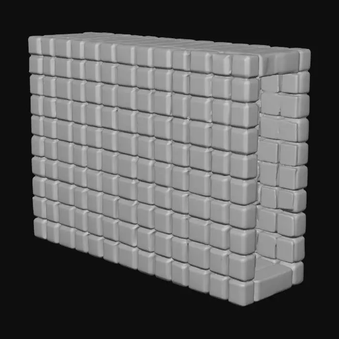 3D model for A high-tech thermal-insulation panel, exhibiting a distinctive retro-futuristic aesthetic and a robust high-poly construction. Its primary surface features a tightly integrated, highly reflective hex-grid pattern, rendered in a sleek metallic finish that suggests advanced engineering. The overall appearance is sci-fi industrial, with precise, sharp edges and a clean, almost mirror-like texture. Subtle variations in the reflective surface could hint at a dark silver or gunmetal gray color, emphasizing its durable and sophisticated material properties.