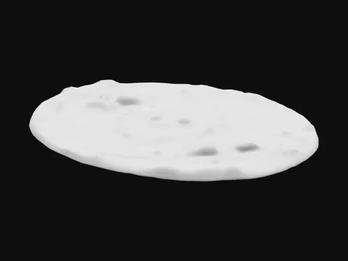 3D model for create a messy paint pallet with paint still being on it
