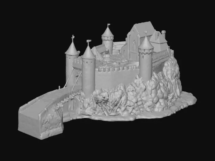3D model for Mystic Castle at Sunset