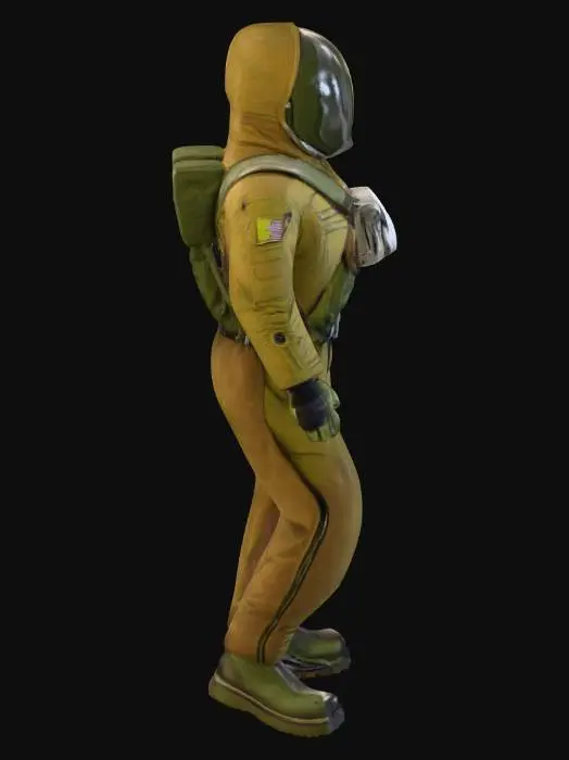 3D model for Astronaut orange Suit Display