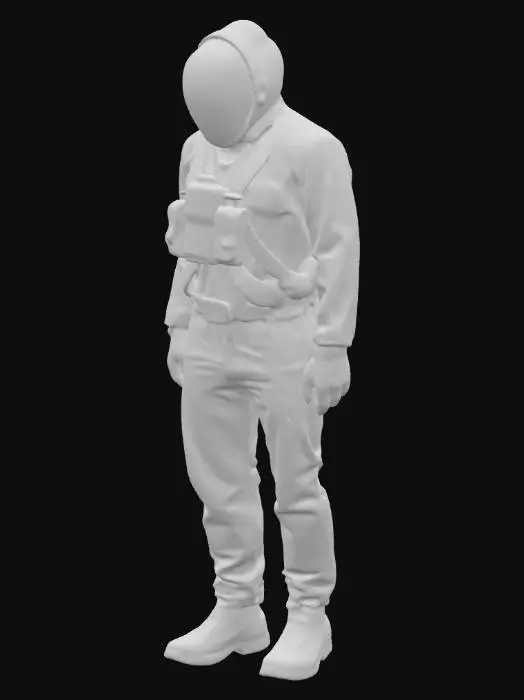 3D model for Astronaut orange Suit Display
