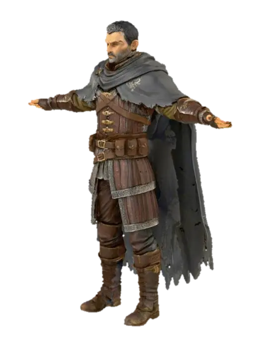 Rogue - Thief 3D model, vytvořený pomocí AI