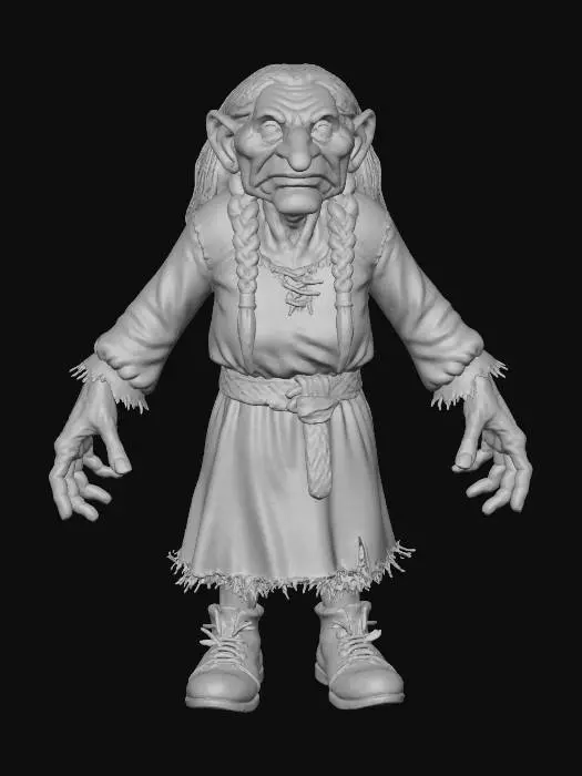 3D model for Grandmother Troll