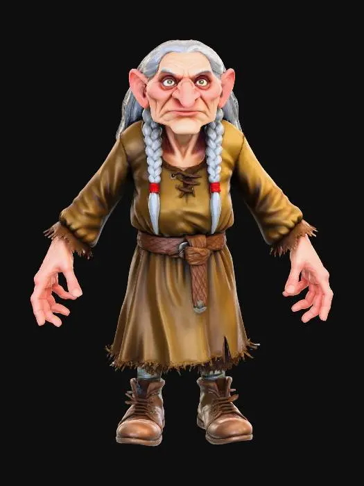3D model for Grandmother Troll