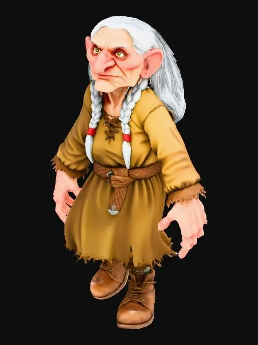 3D model for Grandmother Troll