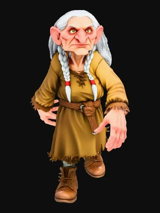 3D model for Grandmother Troll