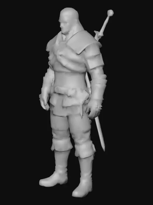 3D model for Witcher Warrior