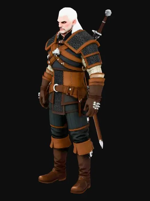 3D model for Witcher Warrior