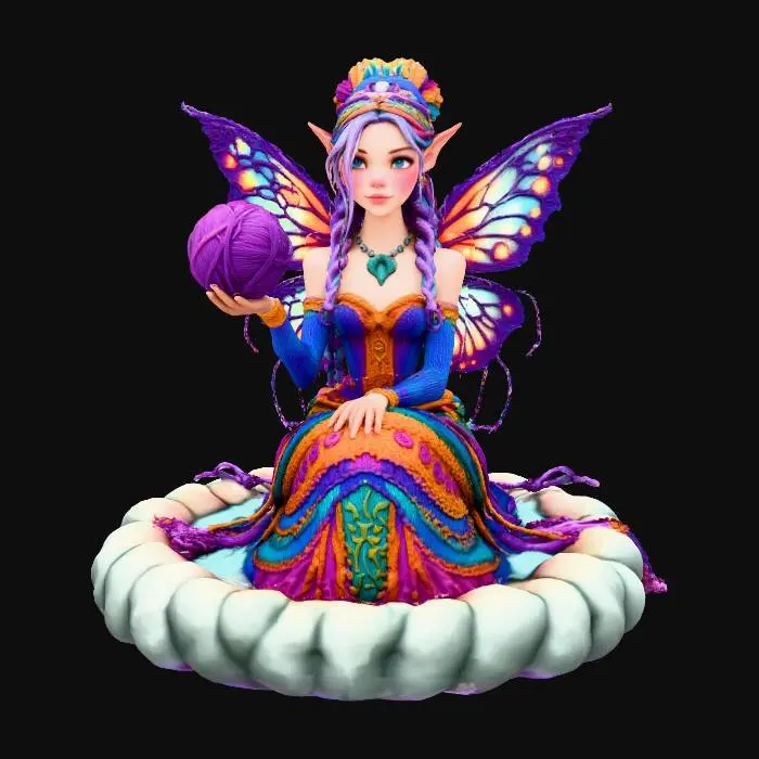 3D model for Enchanted Yarn Fairy