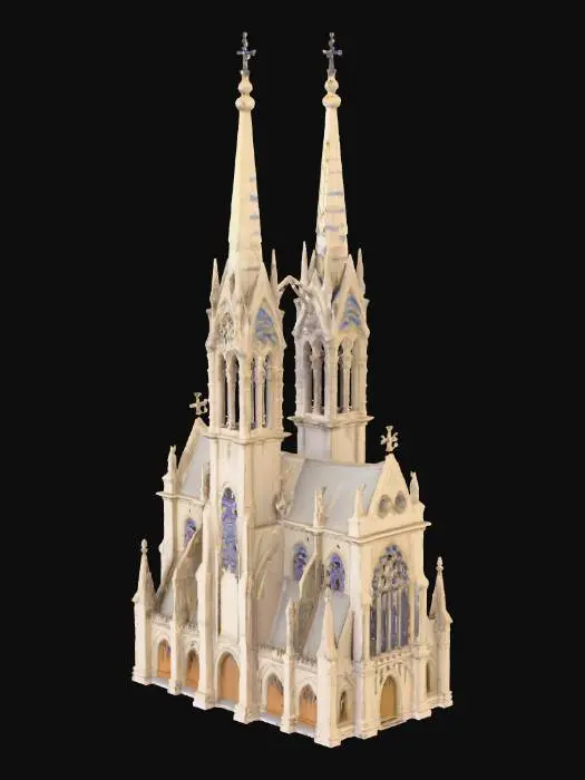 3D model for Sainte chapelle building in 3d