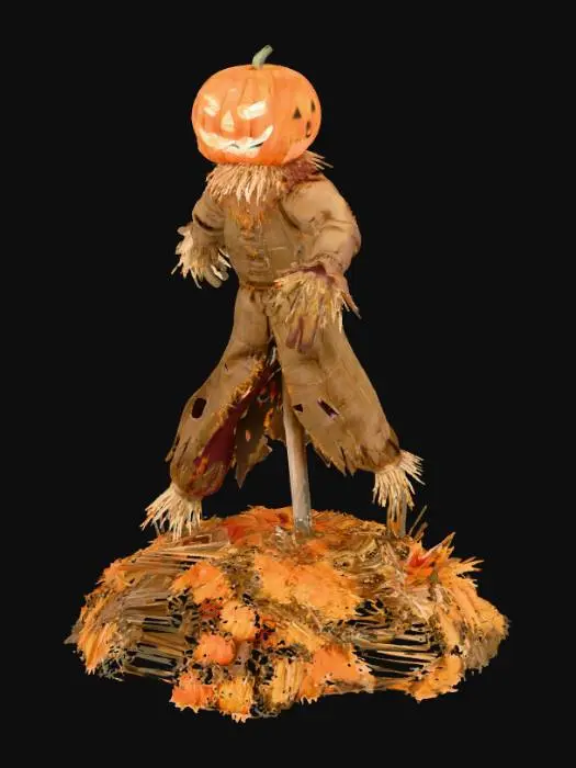 3D model for can you make a T poseing pumkin man/scarecrow