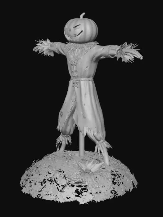 3D model for can you make a T poseing pumkin man/scarecrow