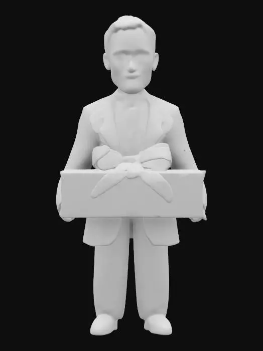 3D model for Bashar al-Assad with present from Syrian Opposition, figure, #ChristmasAdventure#