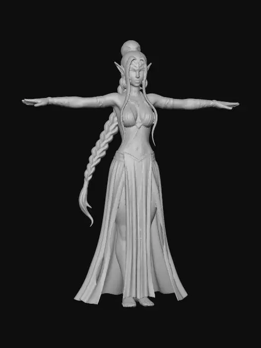 3D model for Enchantress of the Elven Realm