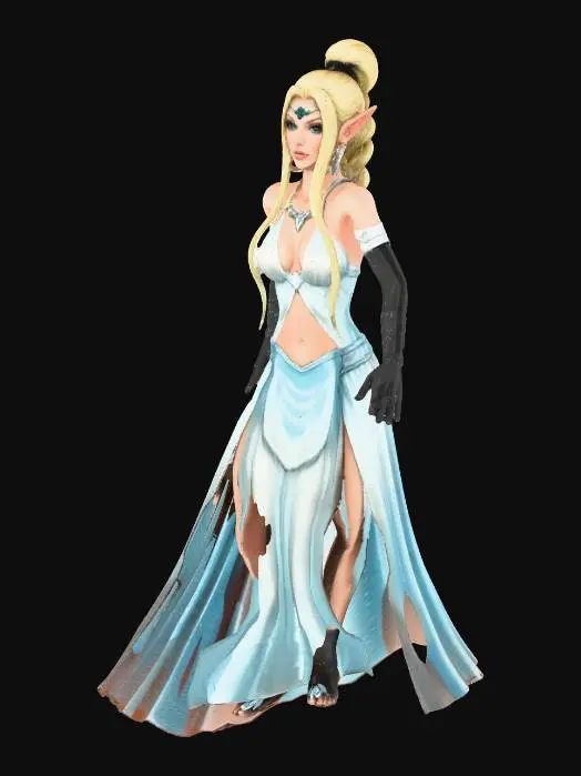 3D model for Enchantress of the Elven Realm