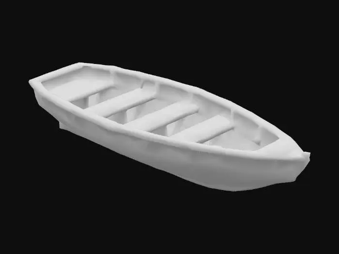 3D model for Wooden boat